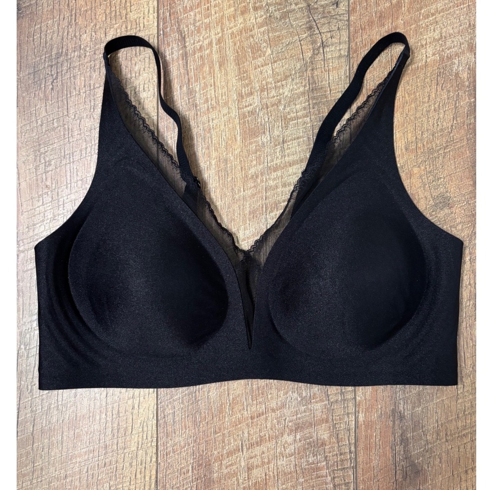 Tahari Medium Wireless Bralette Women Black NEW comfortable